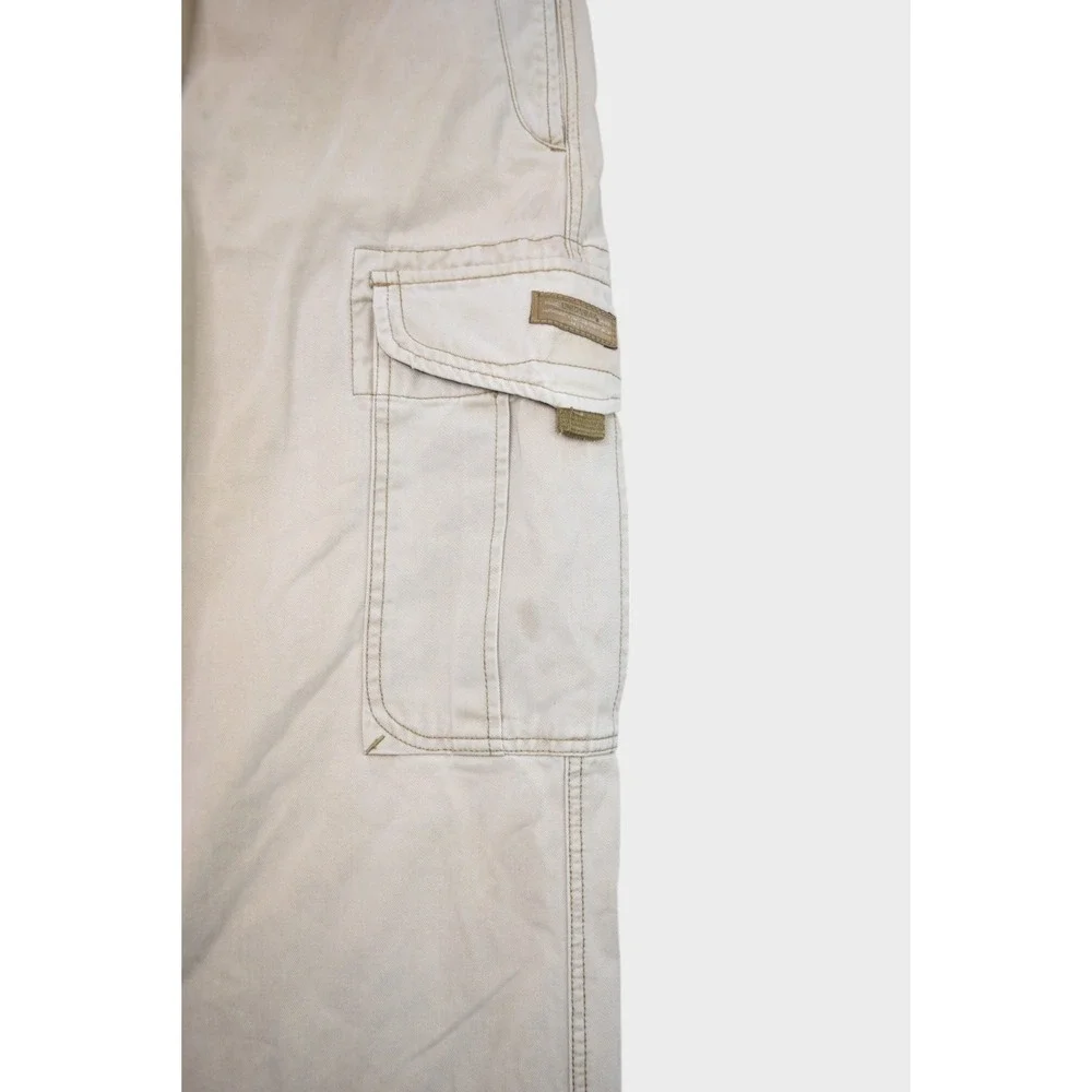 Unionbay Pants Mens 32x28 Khaki Cargo Heavyweight Cotton Faded Y2k Baggy